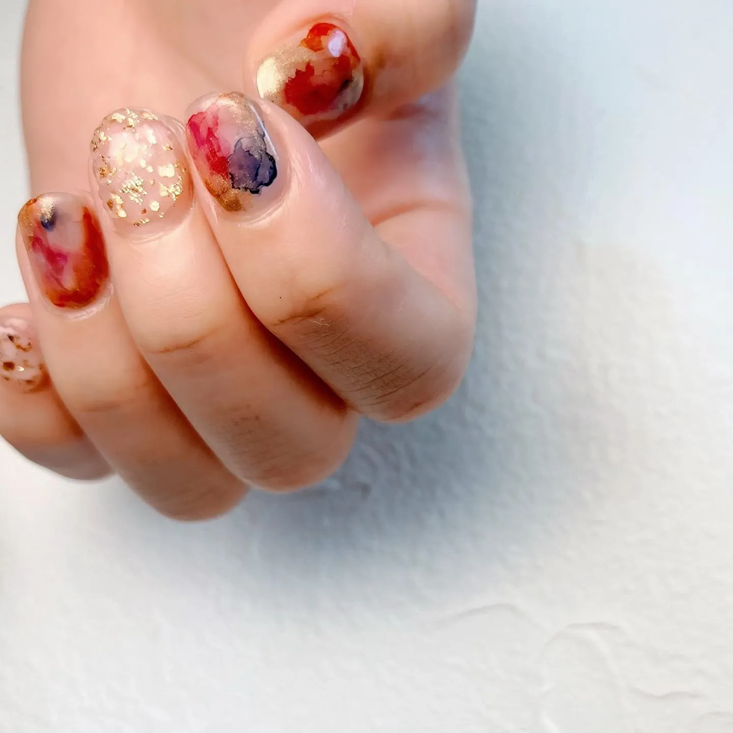 【横浜│港南区│下永谷】インクニュアンスネイル♪♪クリア×プ...