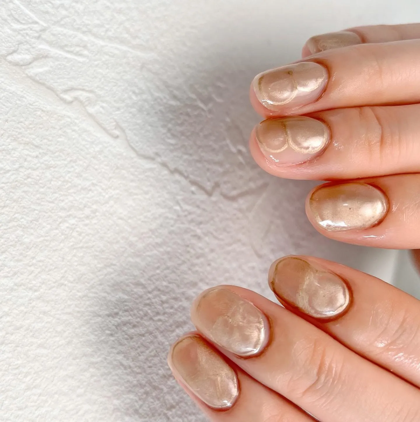 【横浜│港南区│下永谷】シンプルネイル♪♪ゴールドニュアンス