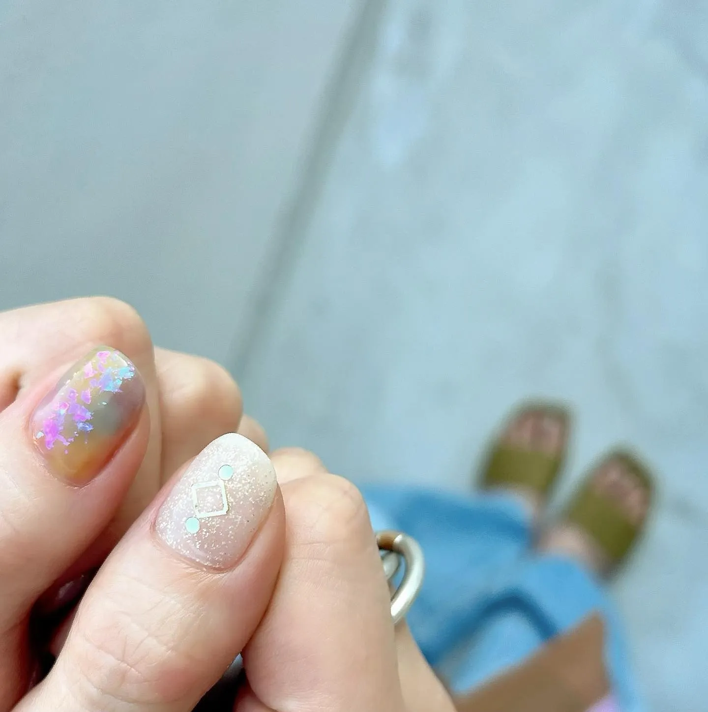 【横浜│港南区│下永谷】レインボーニュアンスネイル♪♪