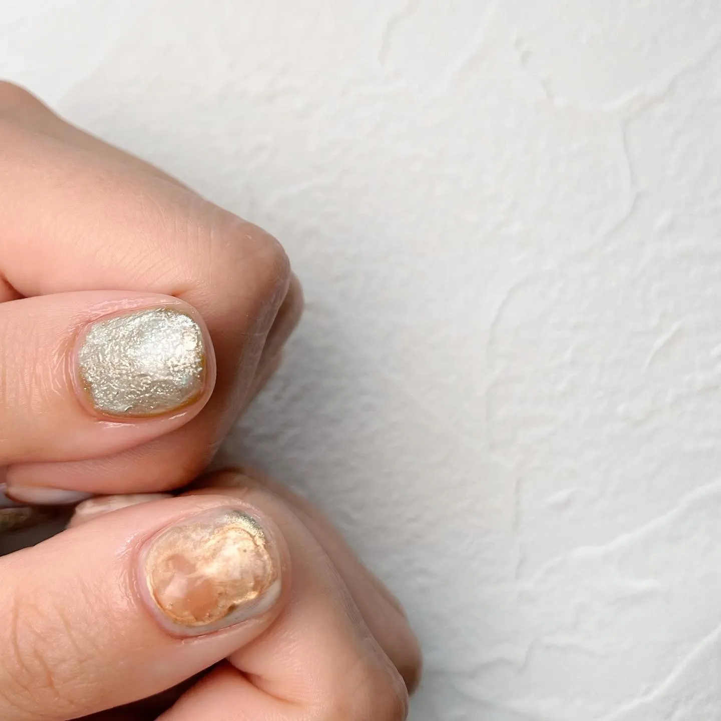 【横浜│港南区│日限山】ショートニュアンスネイル♪♪質感ツヤ...