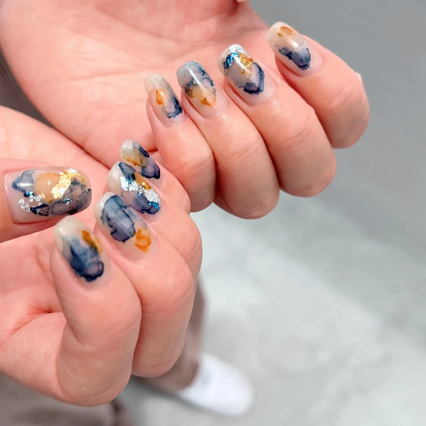 【横浜│港南区│ブルーライン下永谷駅】ブルー×イエローネイル...