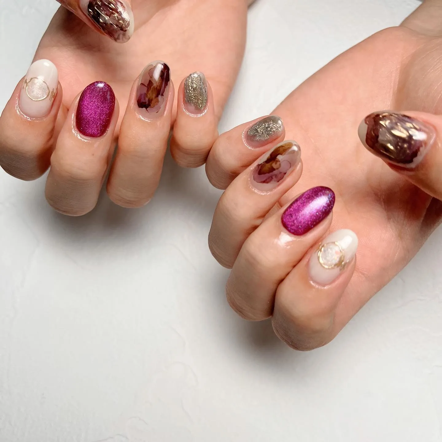 【横浜│港南区│ブルーライン下永谷駅】マグネットネイル×質感...