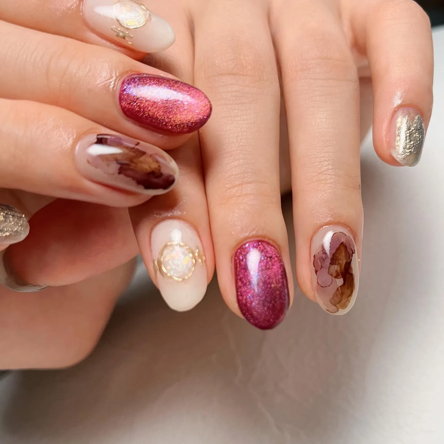 【横浜│港南区│ブルーライン下永谷駅】マグネットネイル×質感...