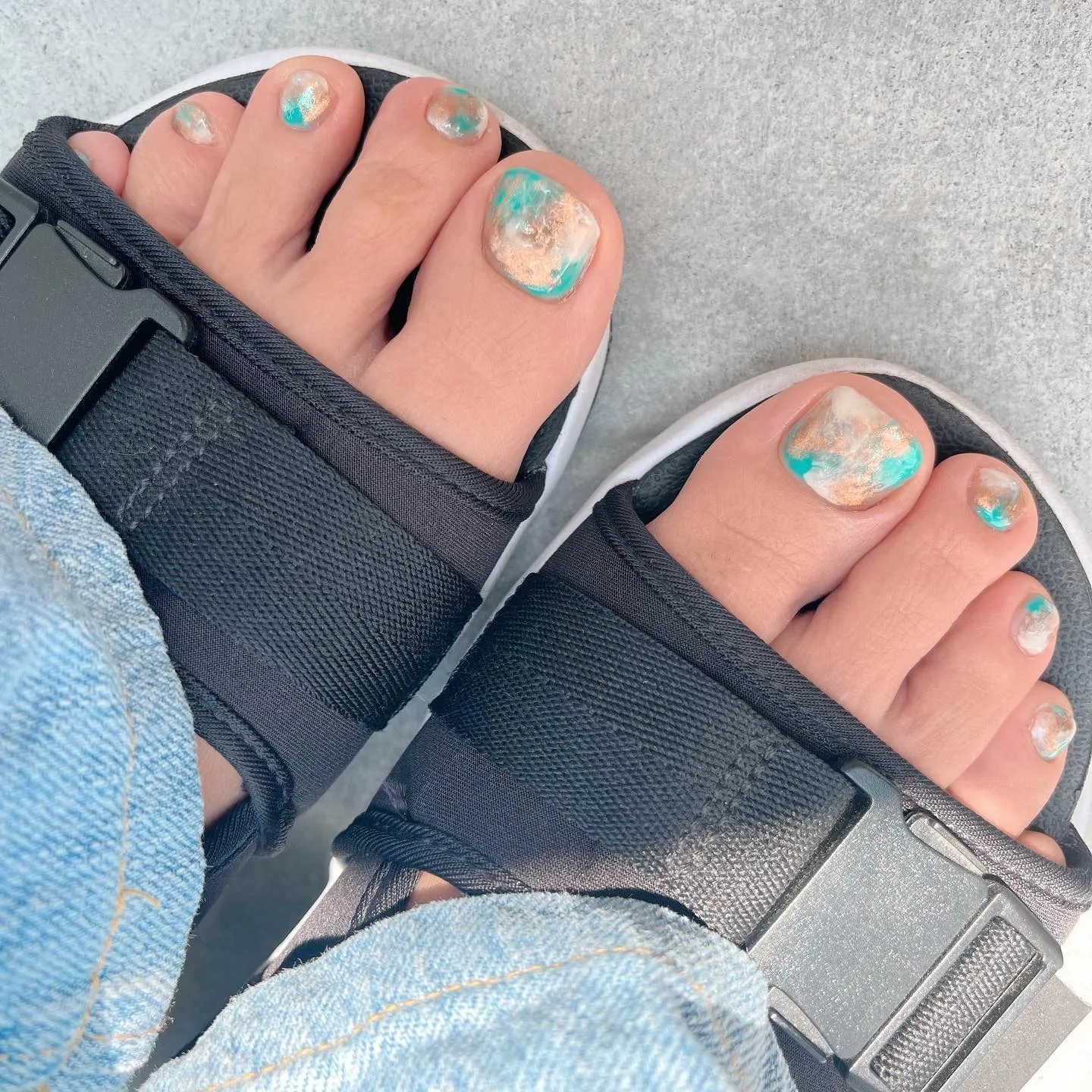 【横浜│港南区│ブルーライン下永谷駅】フットネイル♪♪ターコ...