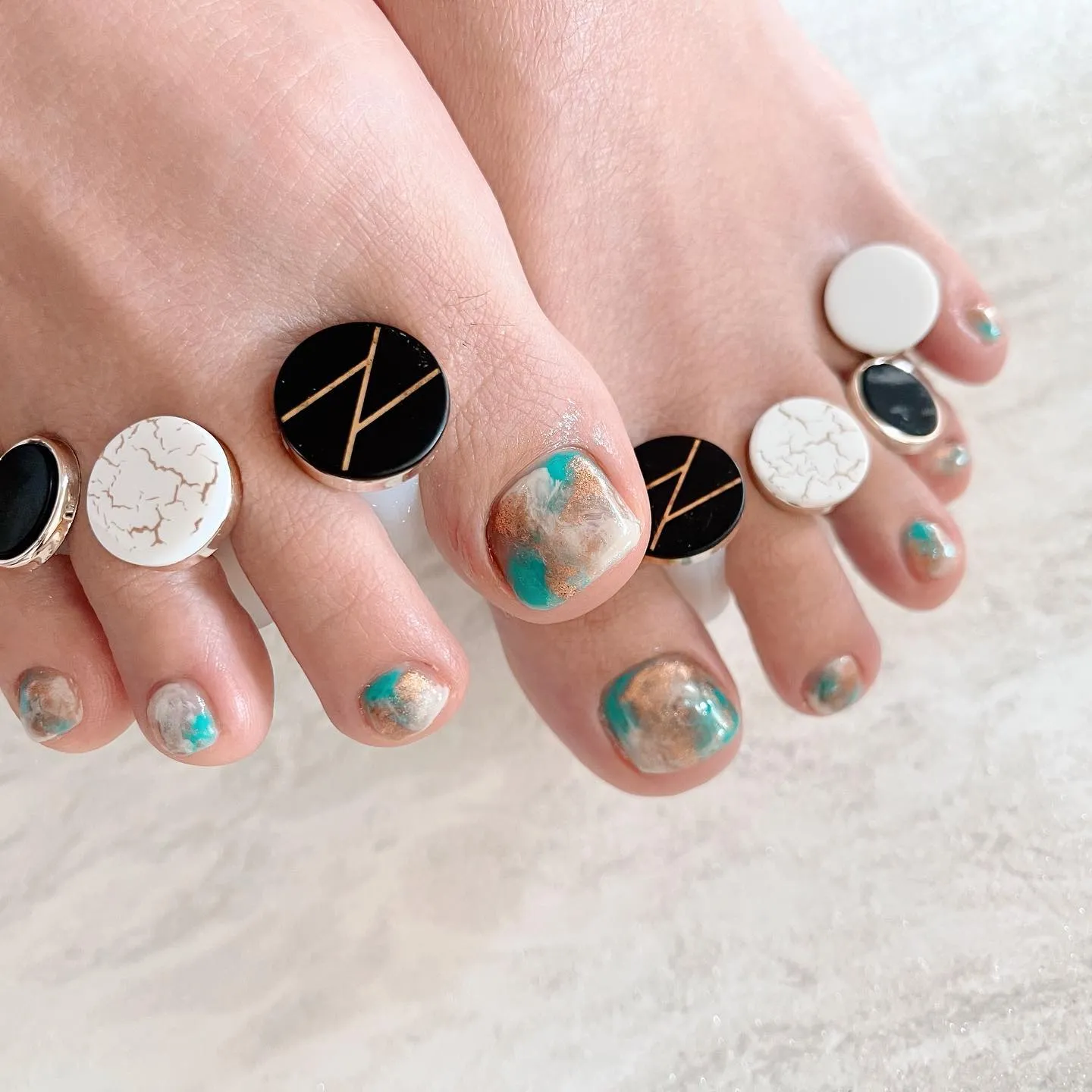 【横浜│港南区│ブルーライン下永谷駅】フットネイル♪♪ターコ...