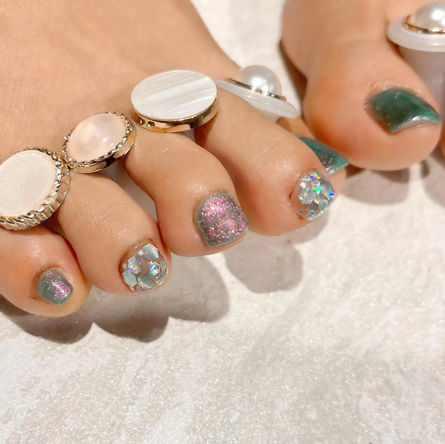 【横浜│港南区ブルーライン下永谷駅】フットネイル♪♪マグネッ...