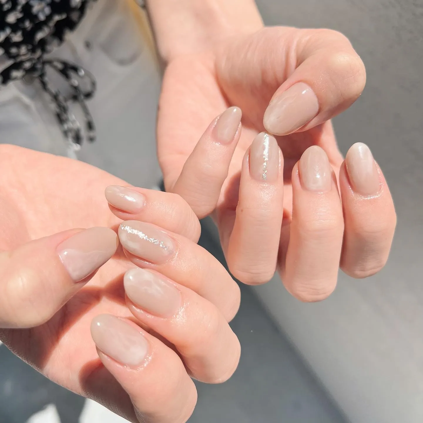 【横浜│港南区│ニュアンスネイル】オフィスシンプルネイル♪♪