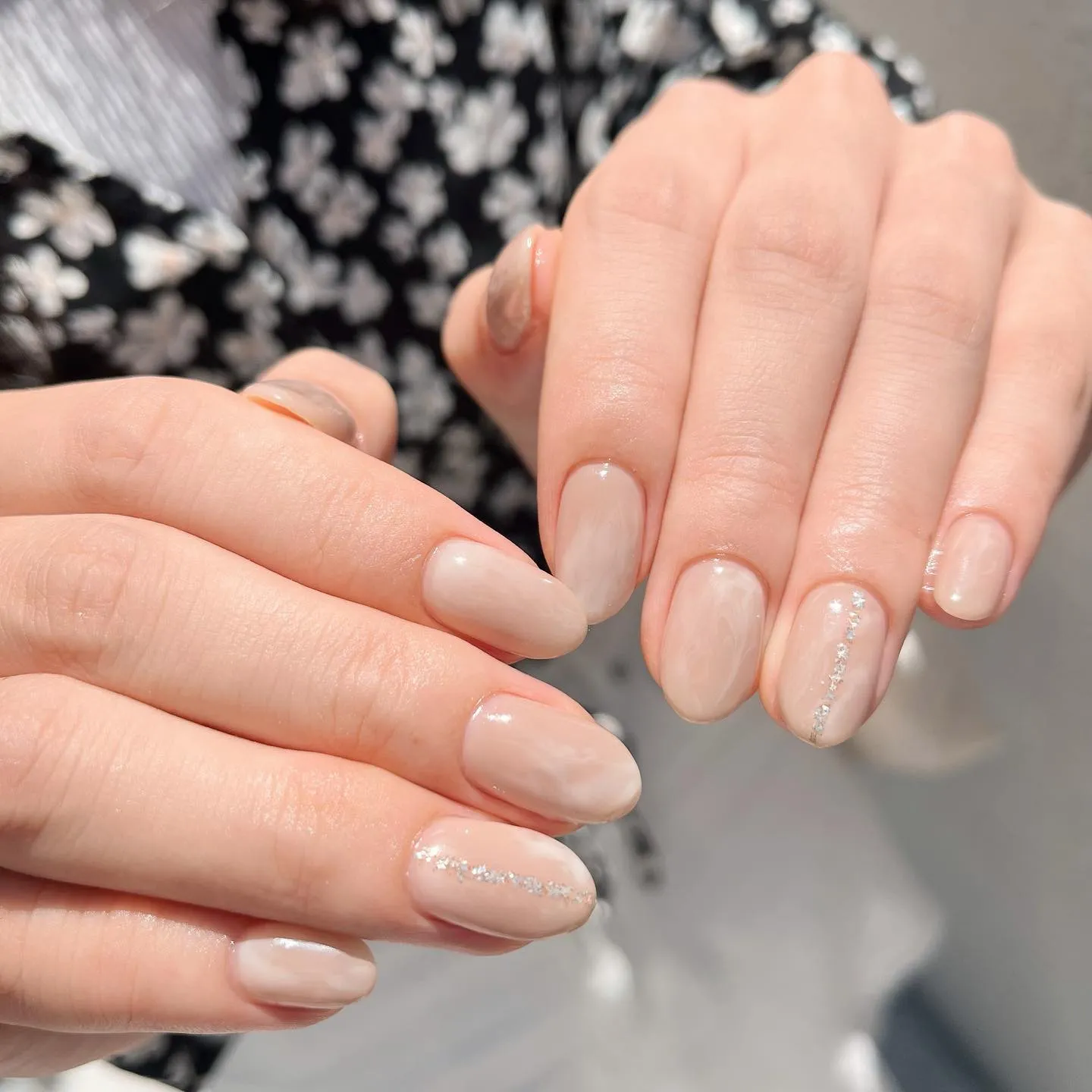 【横浜│港南区│ニュアンスネイル】オフィスシンプルネイル♪♪