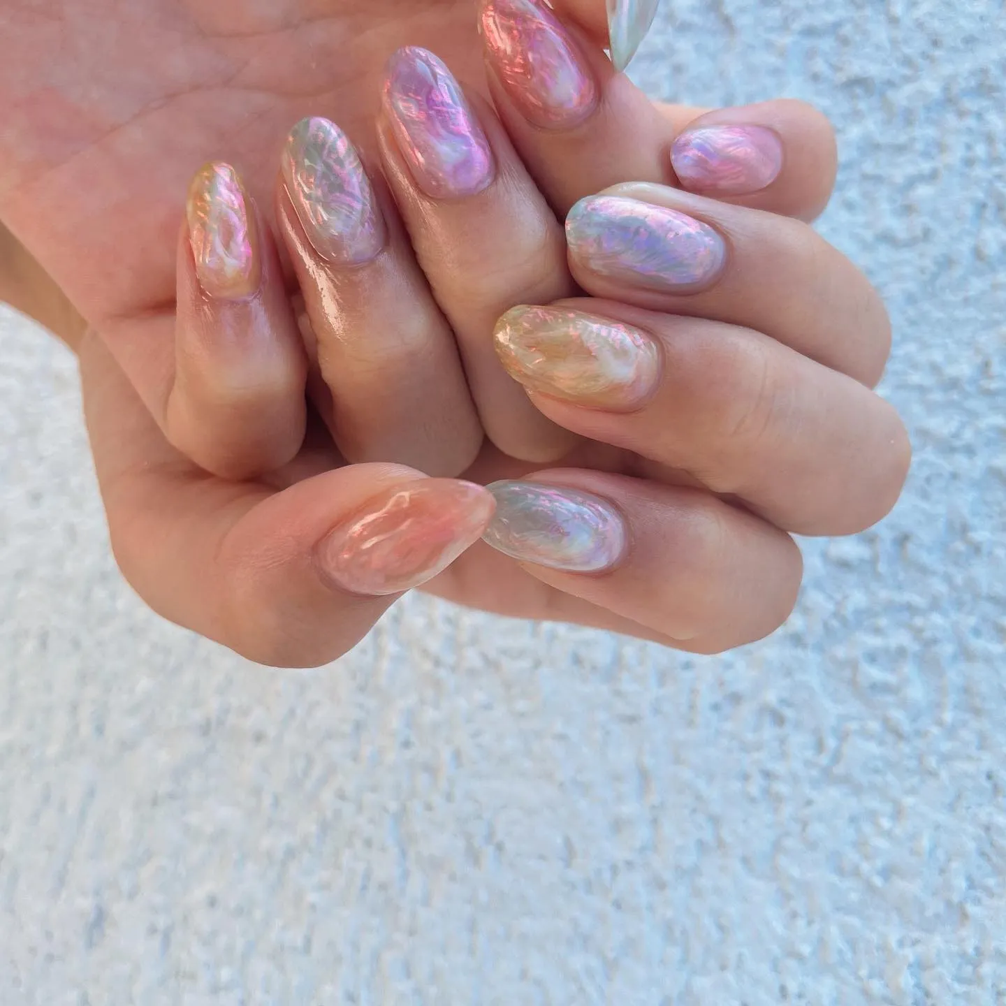 【横浜│港南区│ニュアンスネイル】淡色パステルニュアンス♪♪