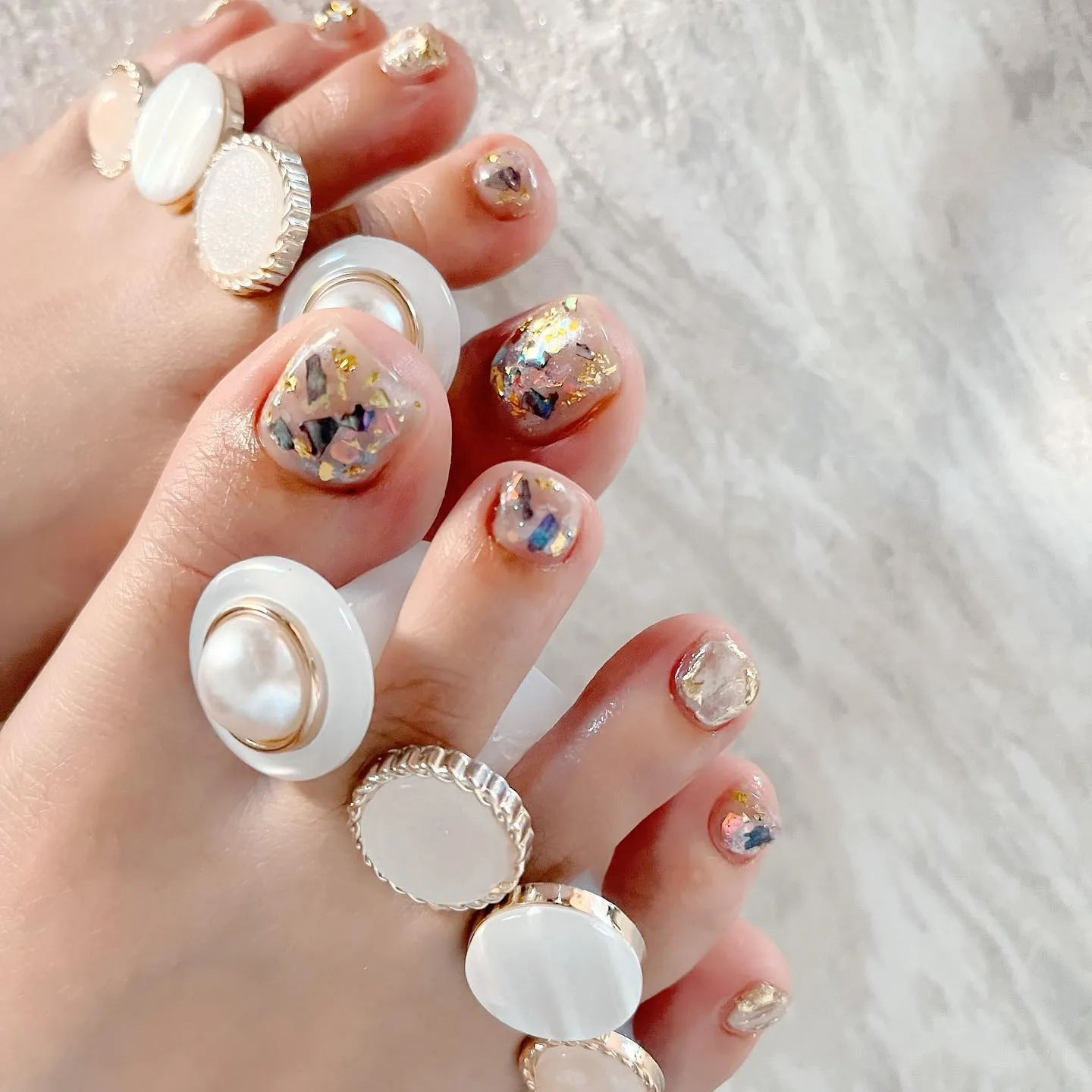 【横浜│港南区│ニュアンスネイル】フットネイル♪♪