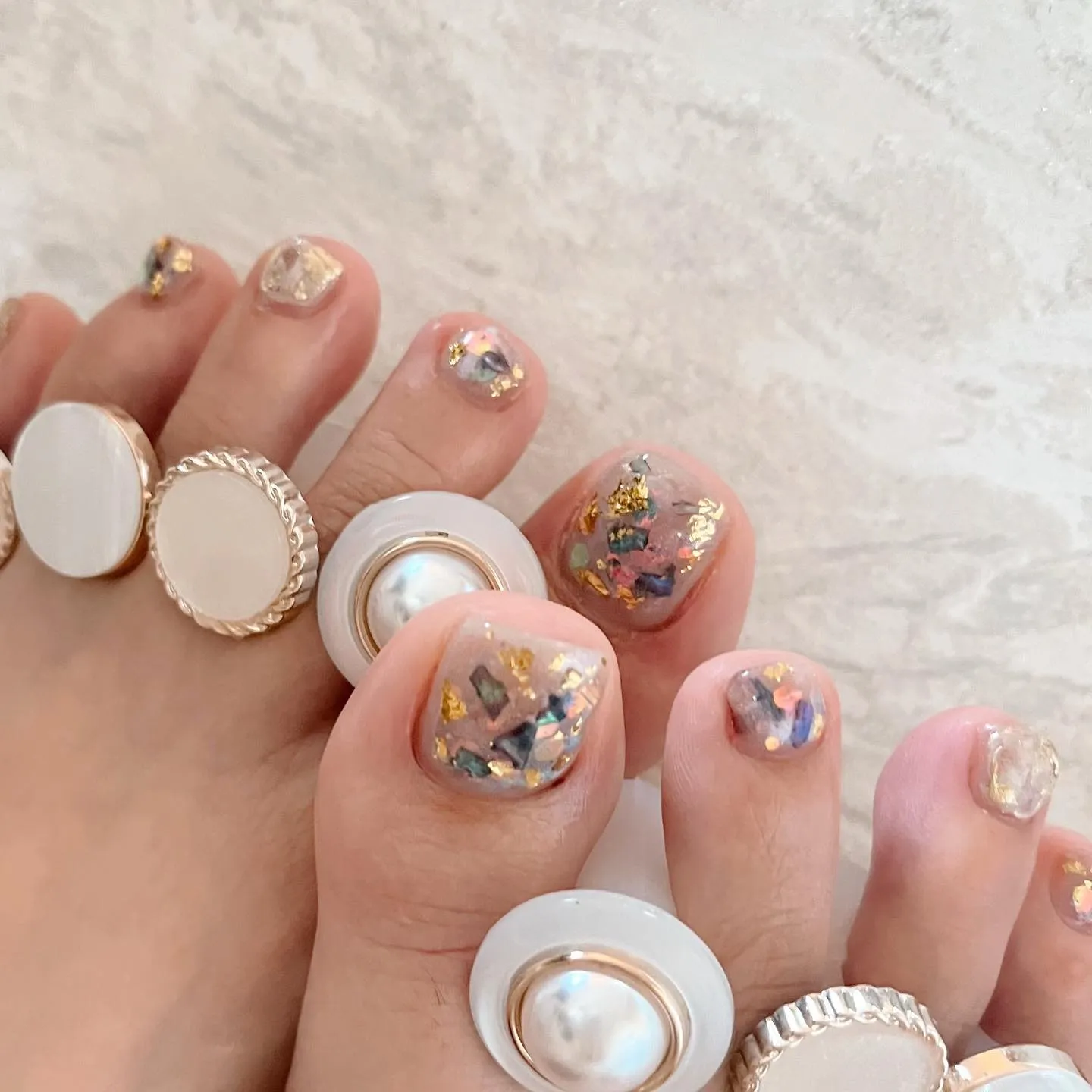 【横浜│港南区│ニュアンスネイル】フットネイル♪♪