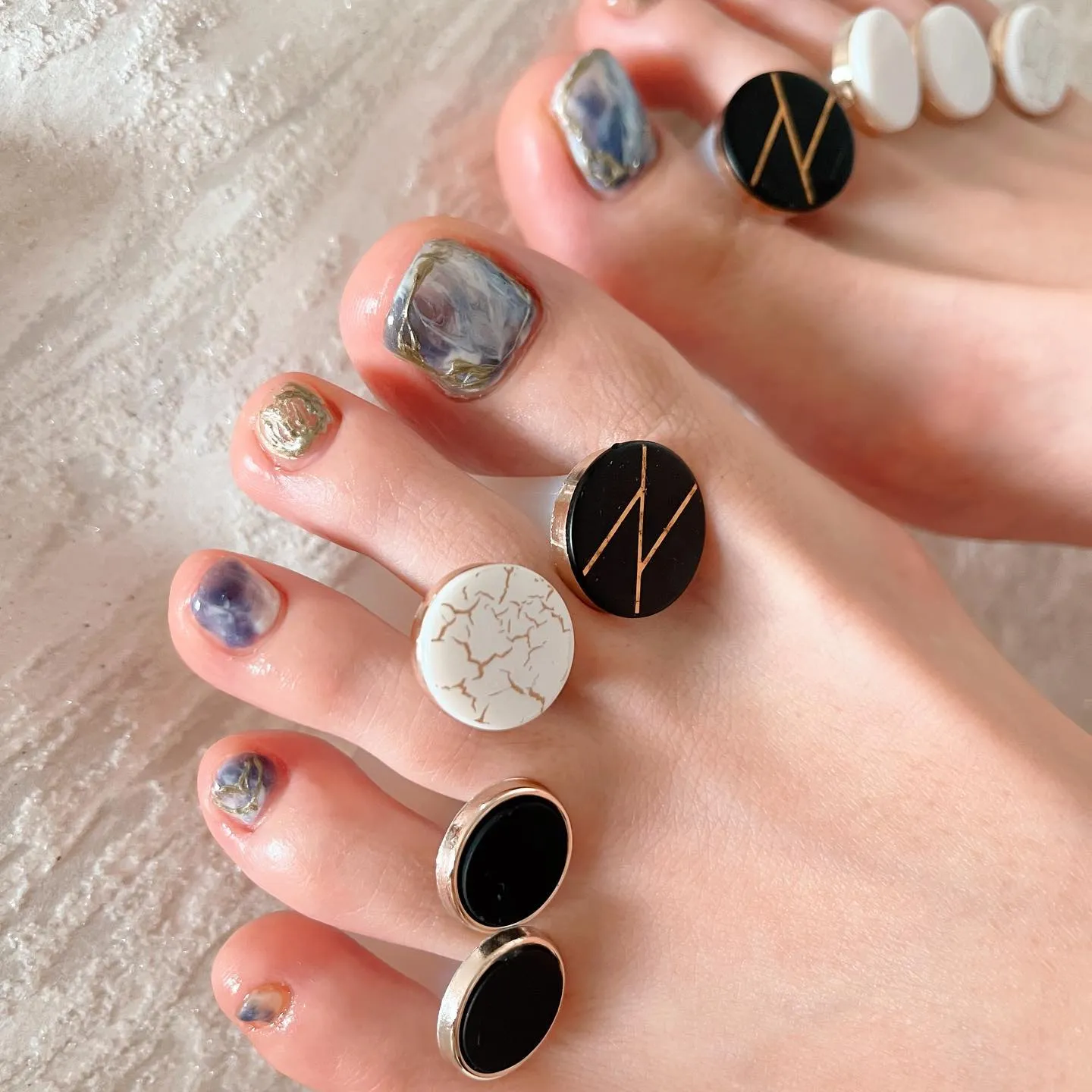 【横浜│港南区│ニュアンスネイル専門店】フットネイル♪♪