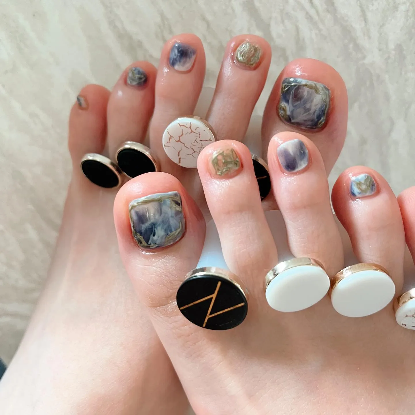 【横浜│港南区│ニュアンスネイル専門店】フットネイル♪♪