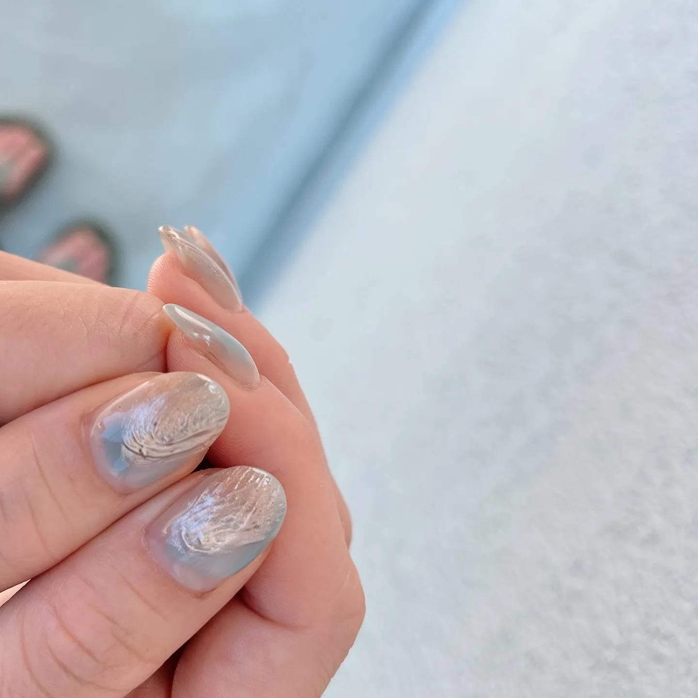 【横浜│港南区│ブルーライン下永谷】シンプルニュアンスネイル...