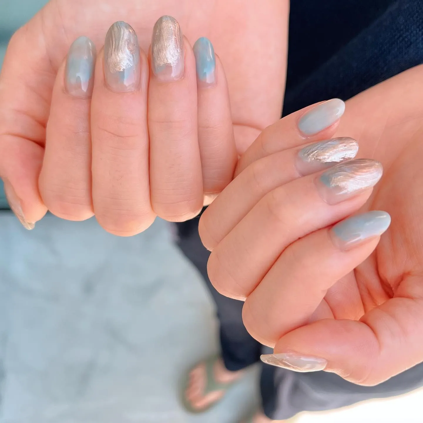 【横浜│港南区│ブルーライン下永谷】シンプルニュアンスネイル...