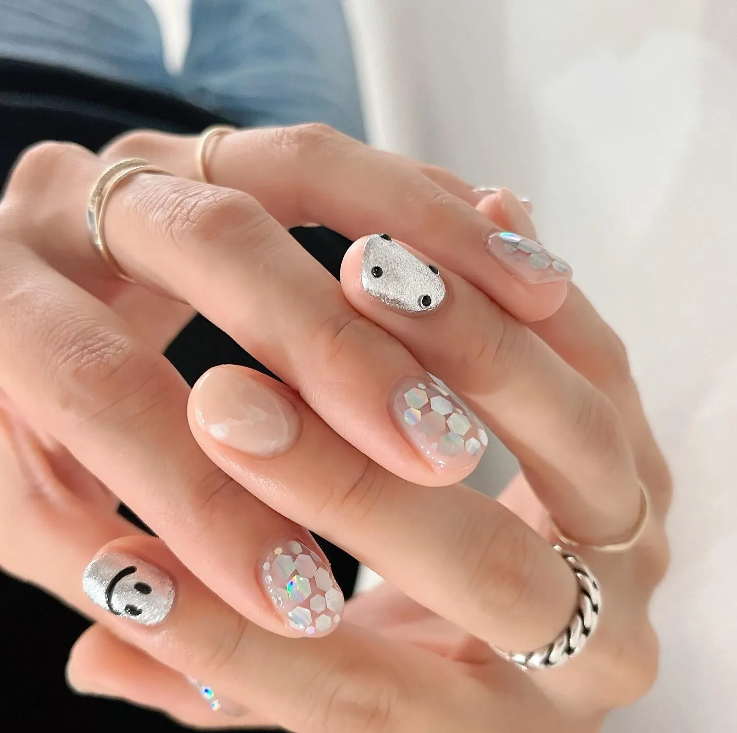 【横浜│港南区│ブルーライン下永谷駅】シルバーネイル♪♪左右...