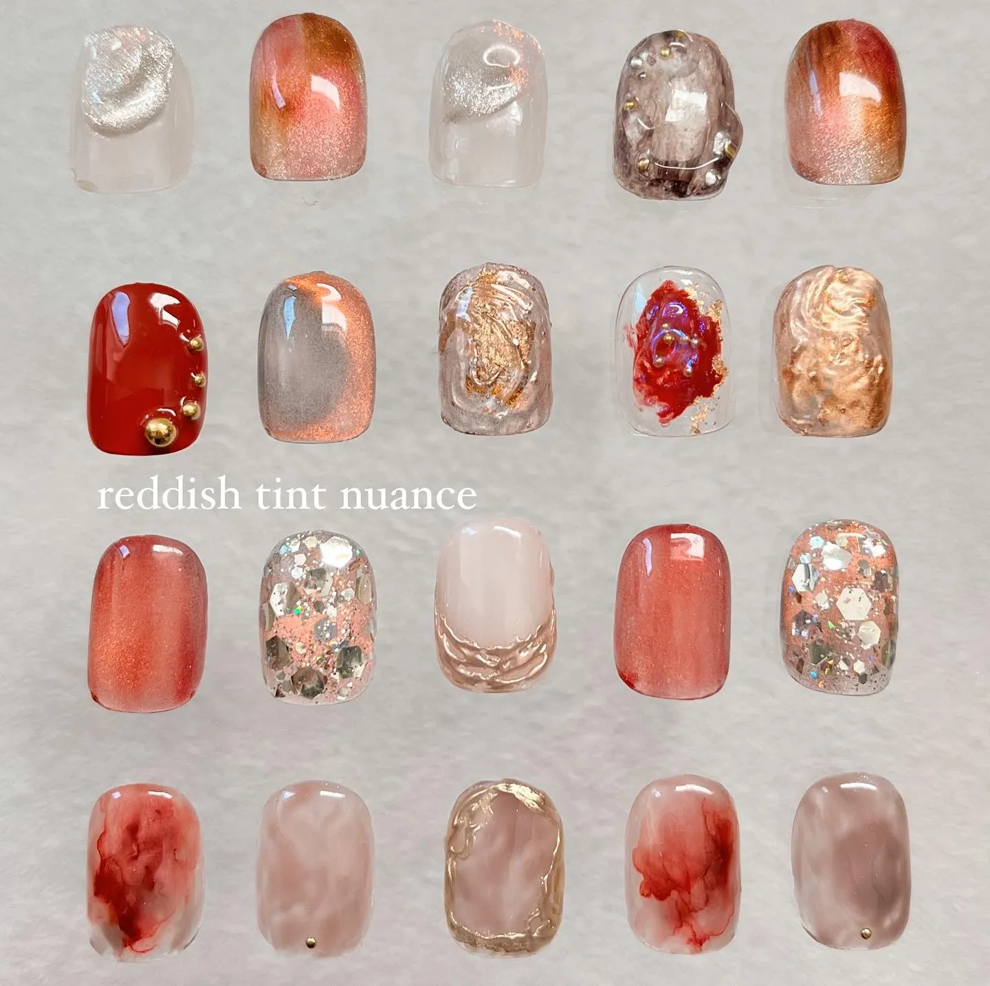 …… reddish tint nuance