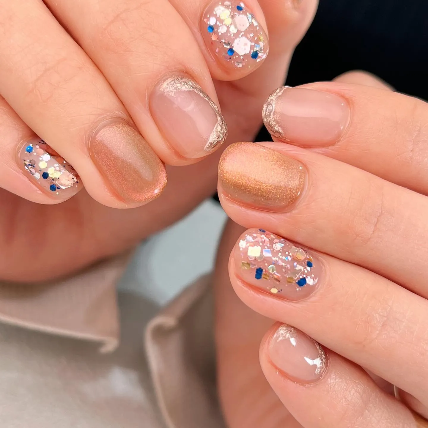 【横浜│港南区│ブルーライン下永谷駅】ニュアンスネイル♪♪