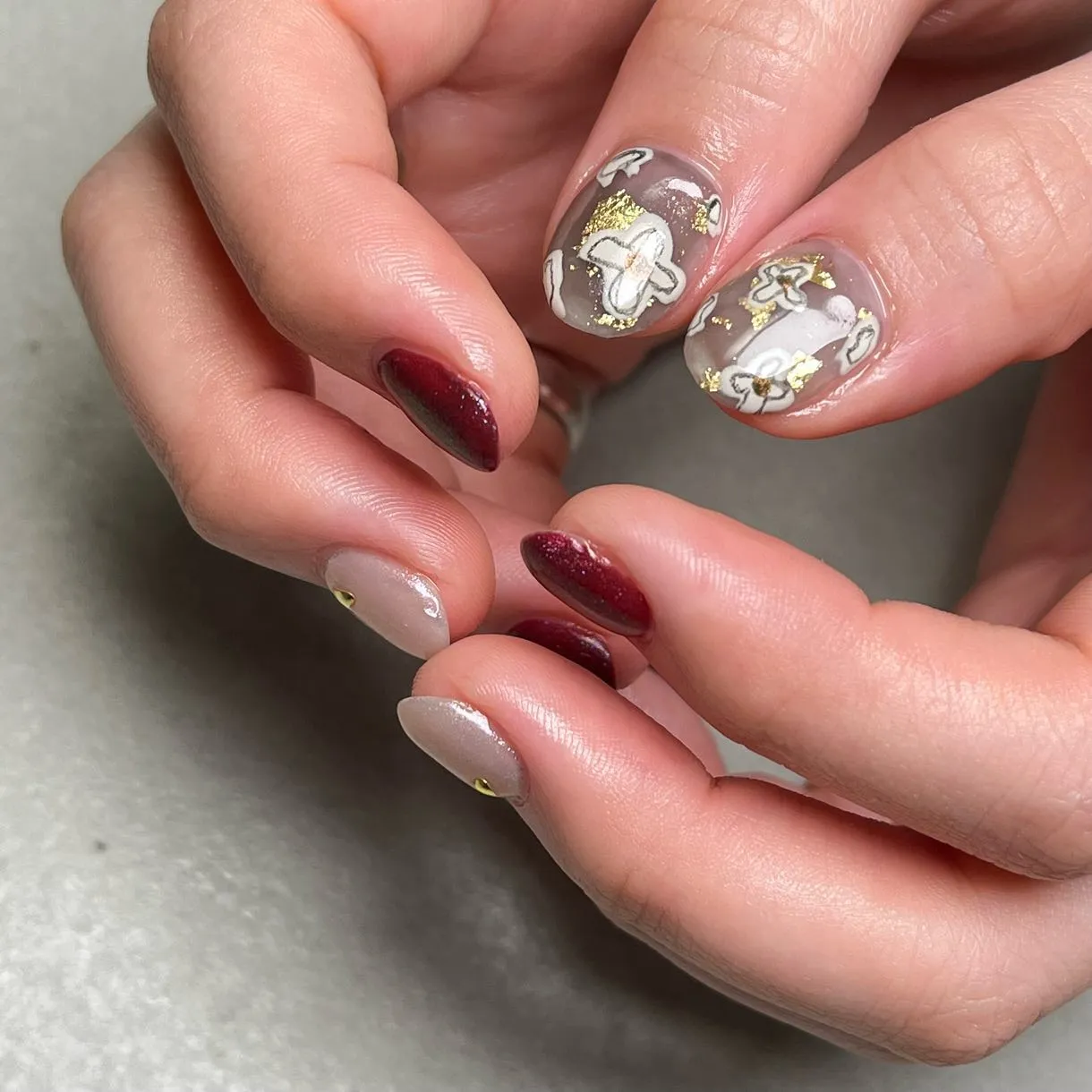 【マグネット×大人可愛いデザイン】横浜♪♪ニュアンスネイル