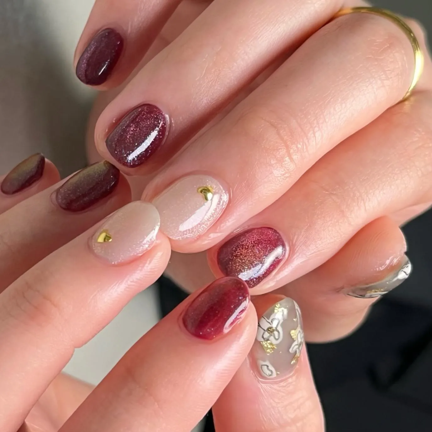 【マグネット×大人可愛いデザイン】横浜♪♪ニュアンスネイル