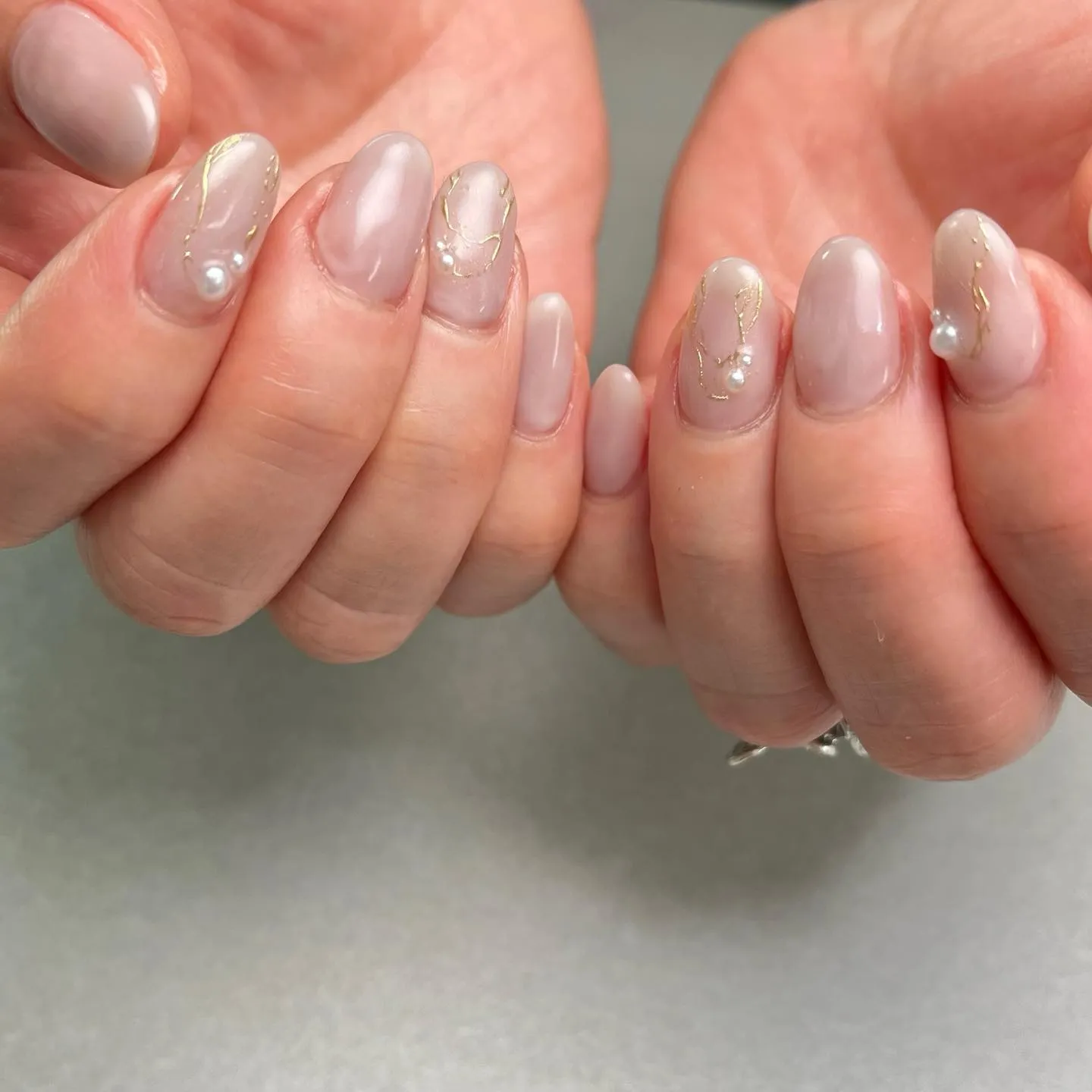 【ピンク×パール×ニュアンス】横浜│港南区│ネイルサロン