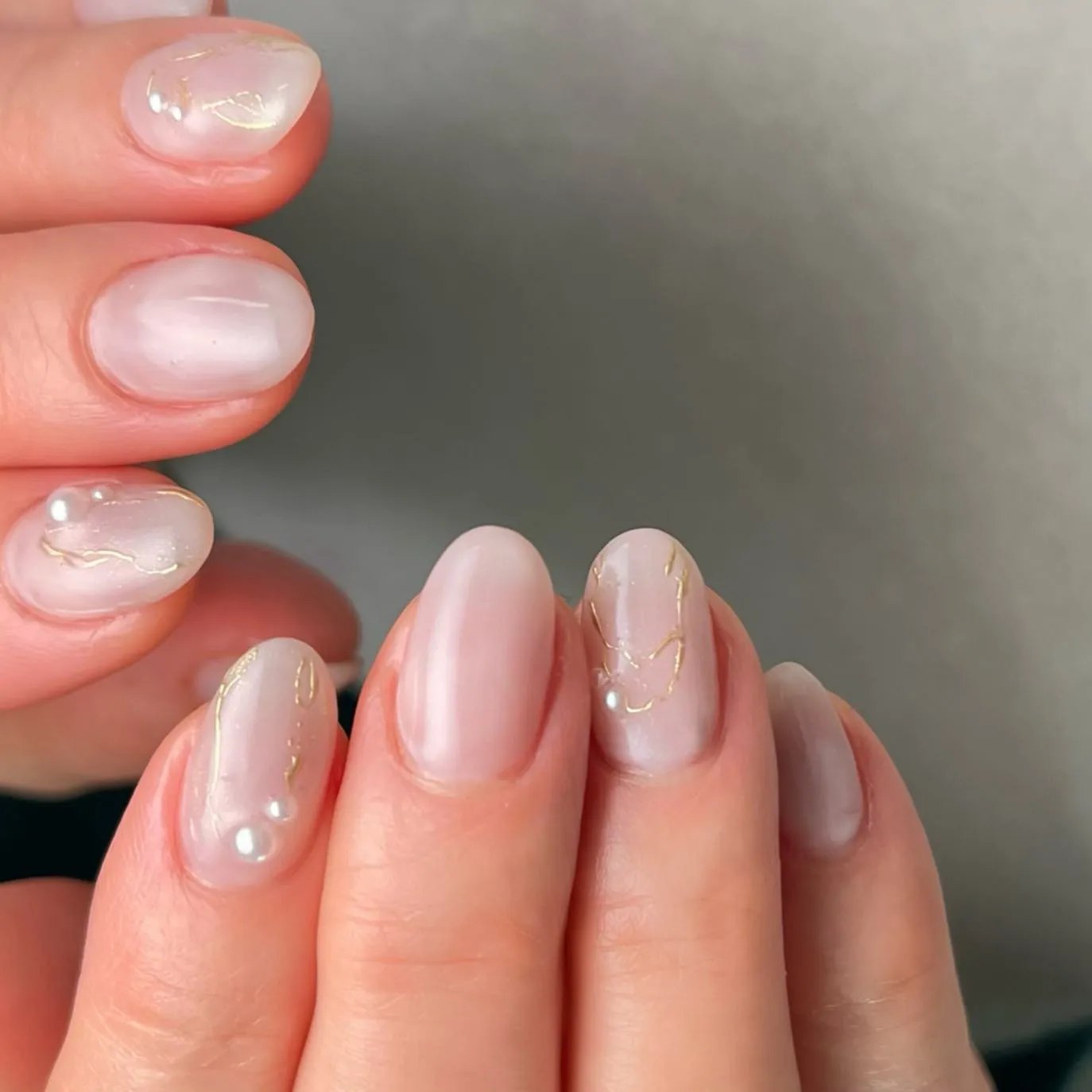 【ピンク×パール×ニュアンス】横浜│港南区│ネイルサロン