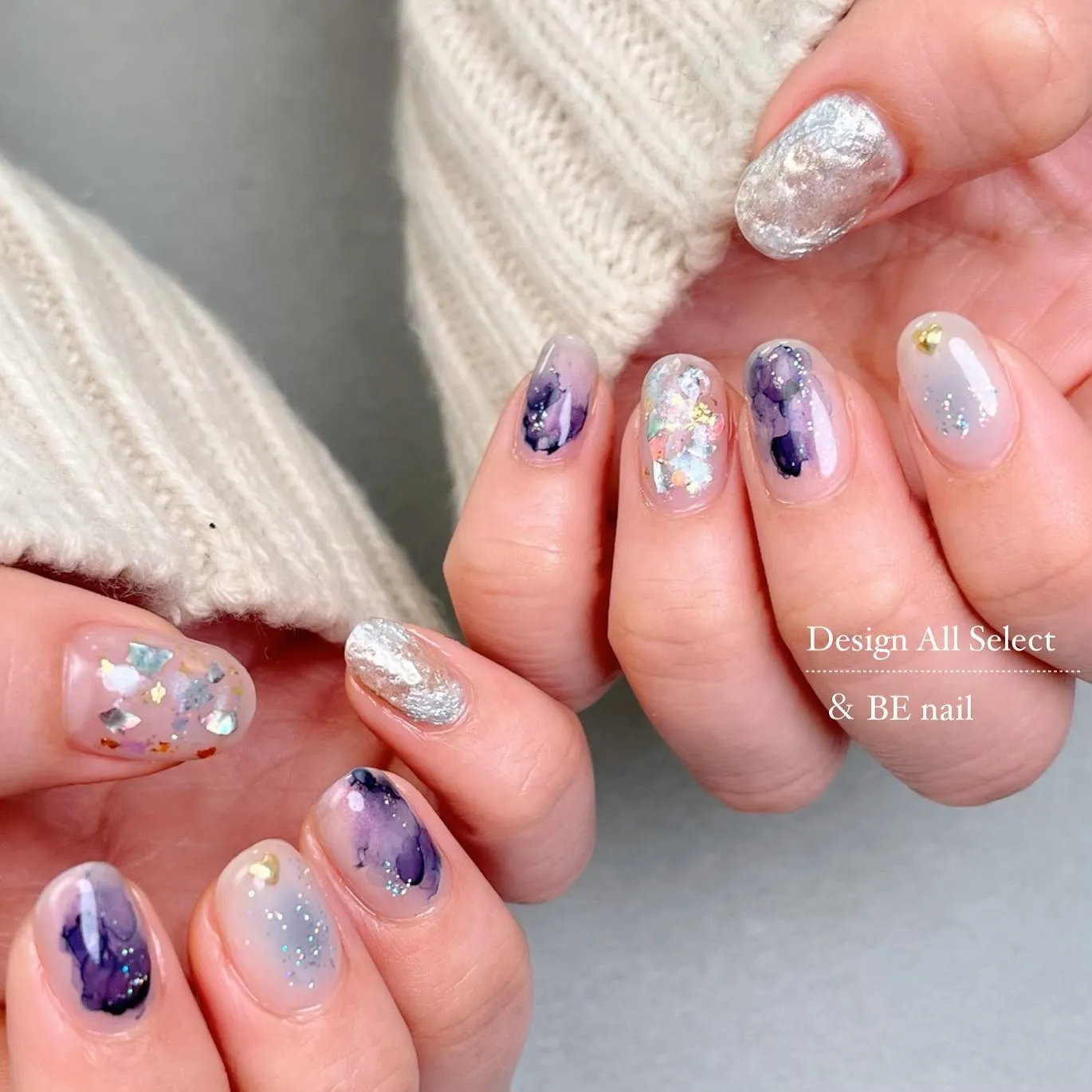 【横浜ニュアンスネイル♪♪】インク×グラデーションネイル