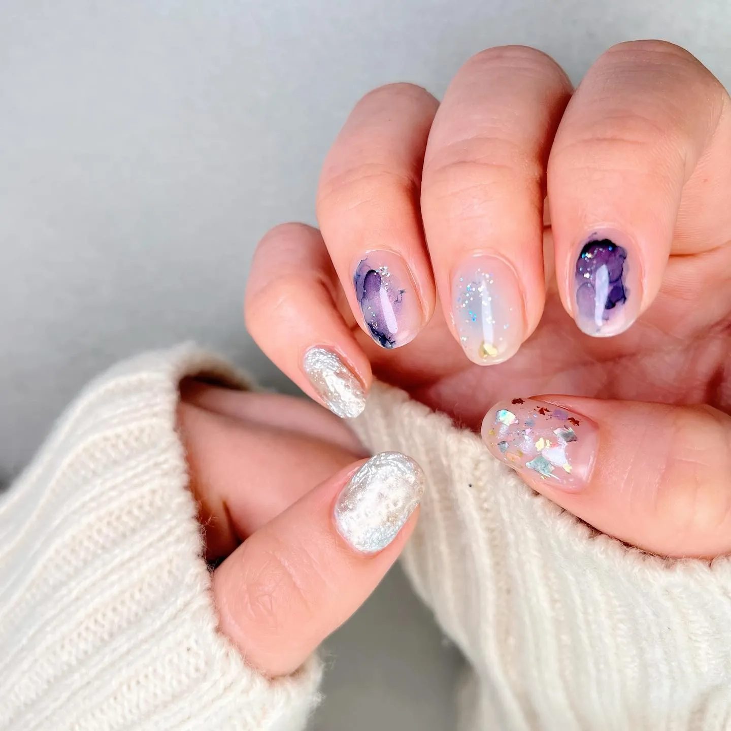 【横浜ニュアンスネイル♪♪】インク×グラデーションネイル