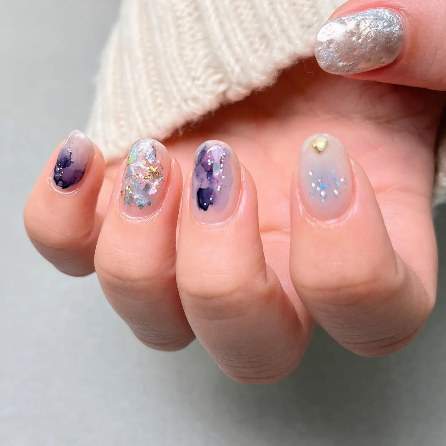 【横浜ニュアンスネイル♪♪】インク×グラデーションネイル