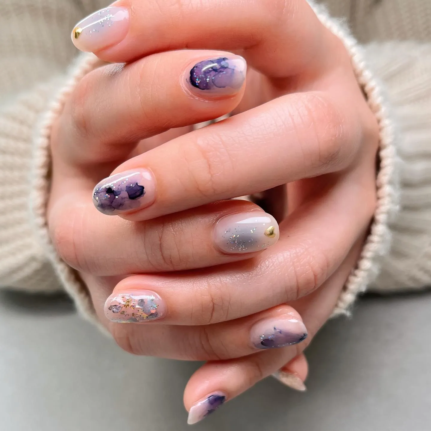 【横浜ニュアンスネイル♪♪】インク×グラデーションネイル