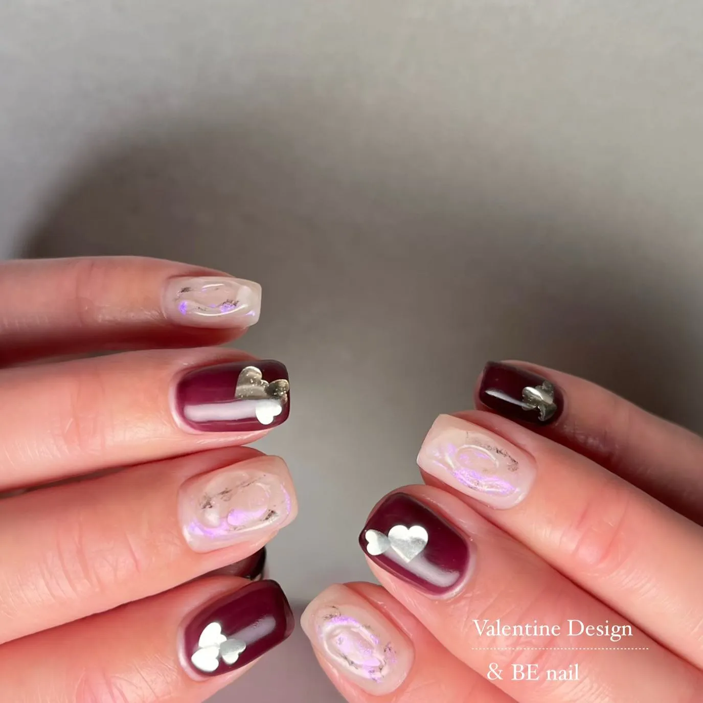バレンタインネイル♡横浜│港南区│下永谷駅～ニュアンスネイル...