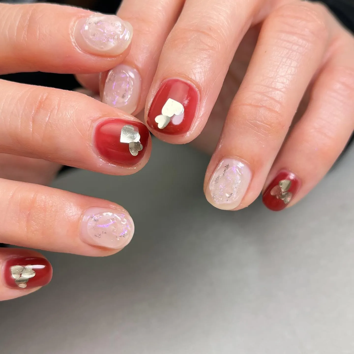 バレンタインデザイン♡ハートネイル【横浜│港南区│ブルーライ...