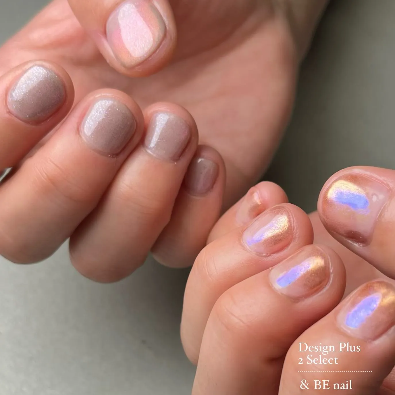 左右非対称デザイン♪♪横浜ニュアンスネイル