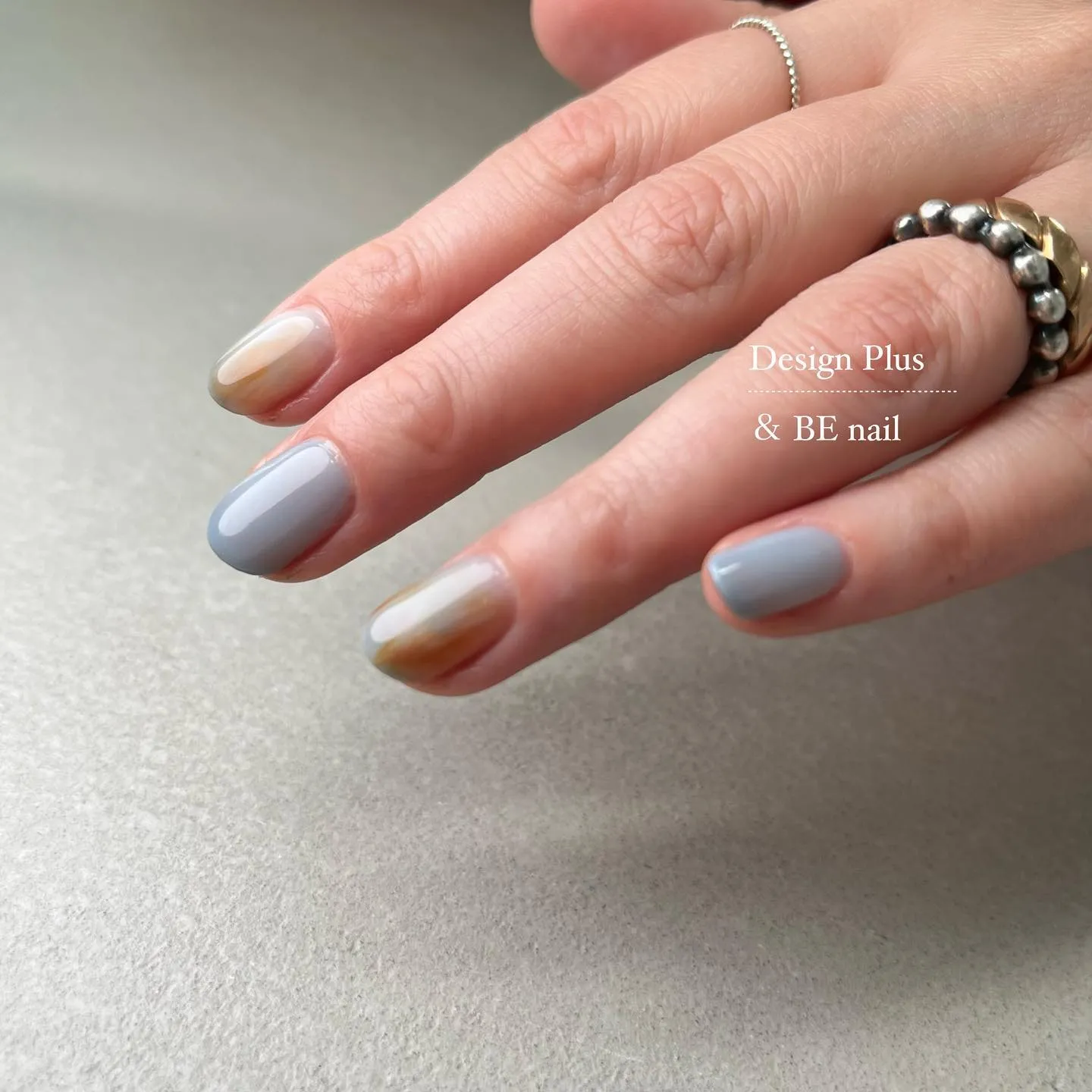 ブルーネイル🩵横浜ニュアンスネイルサロン