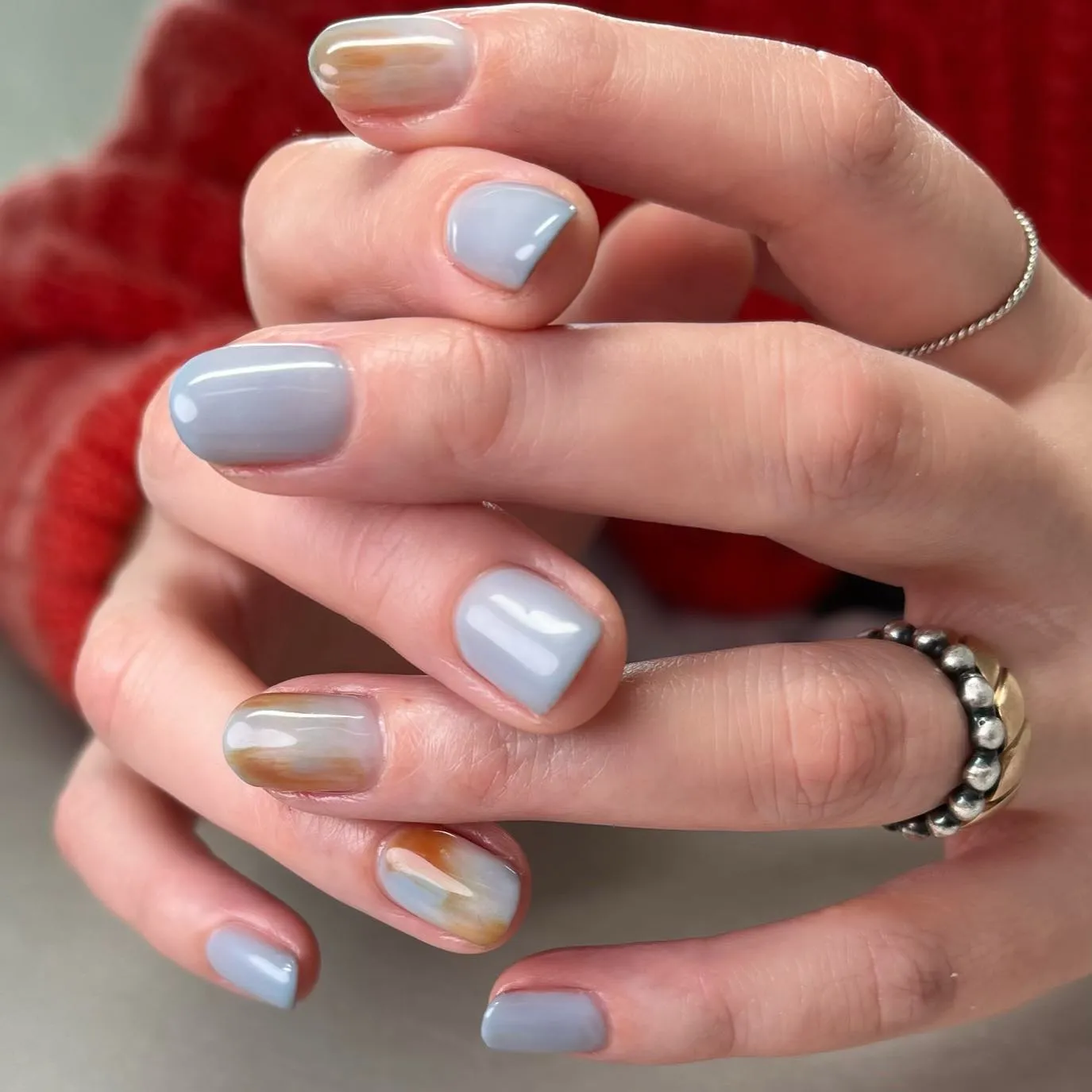 ブルーネイル🩵横浜ニュアンスネイルサロン