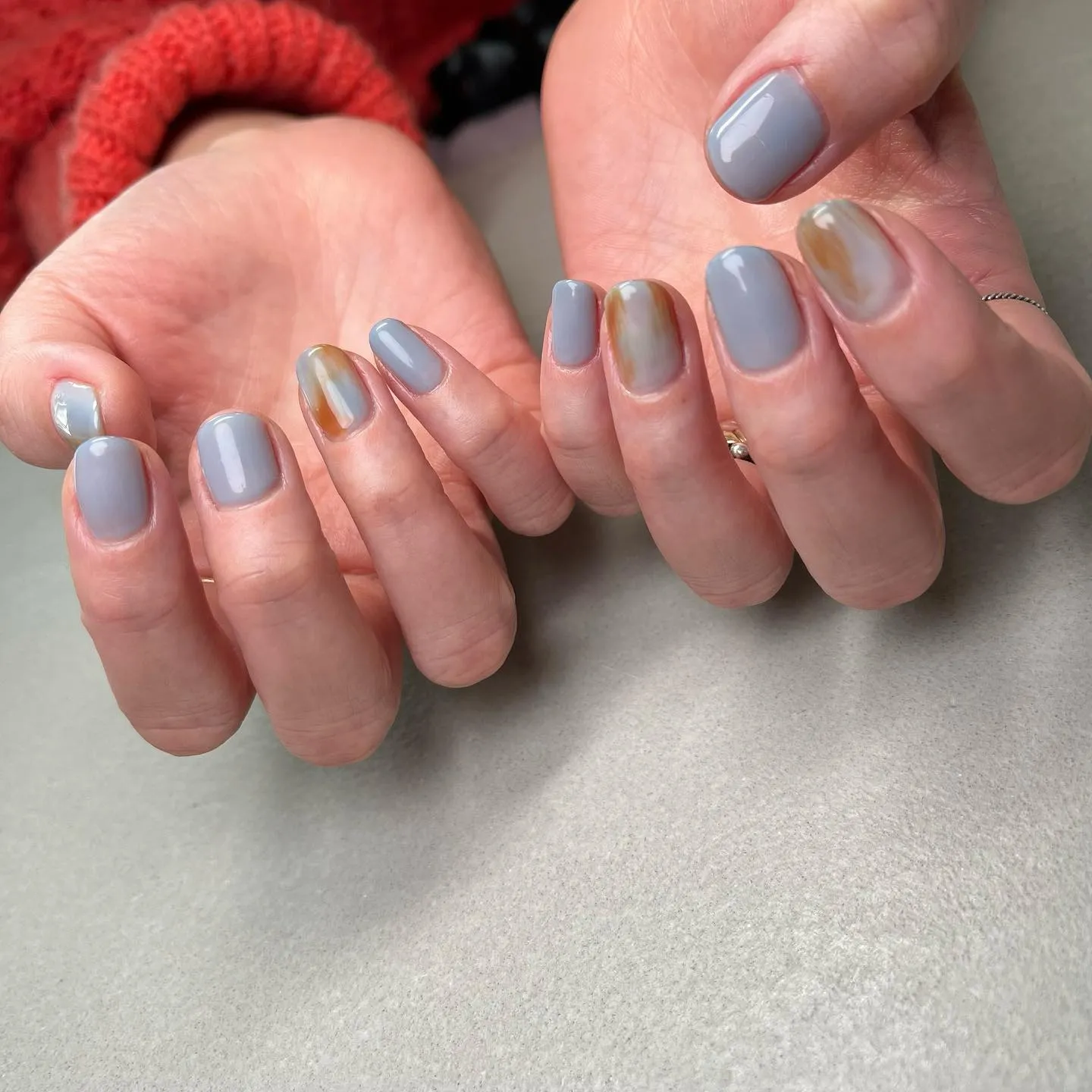 ブルーネイル🩵横浜ニュアンスネイルサロン