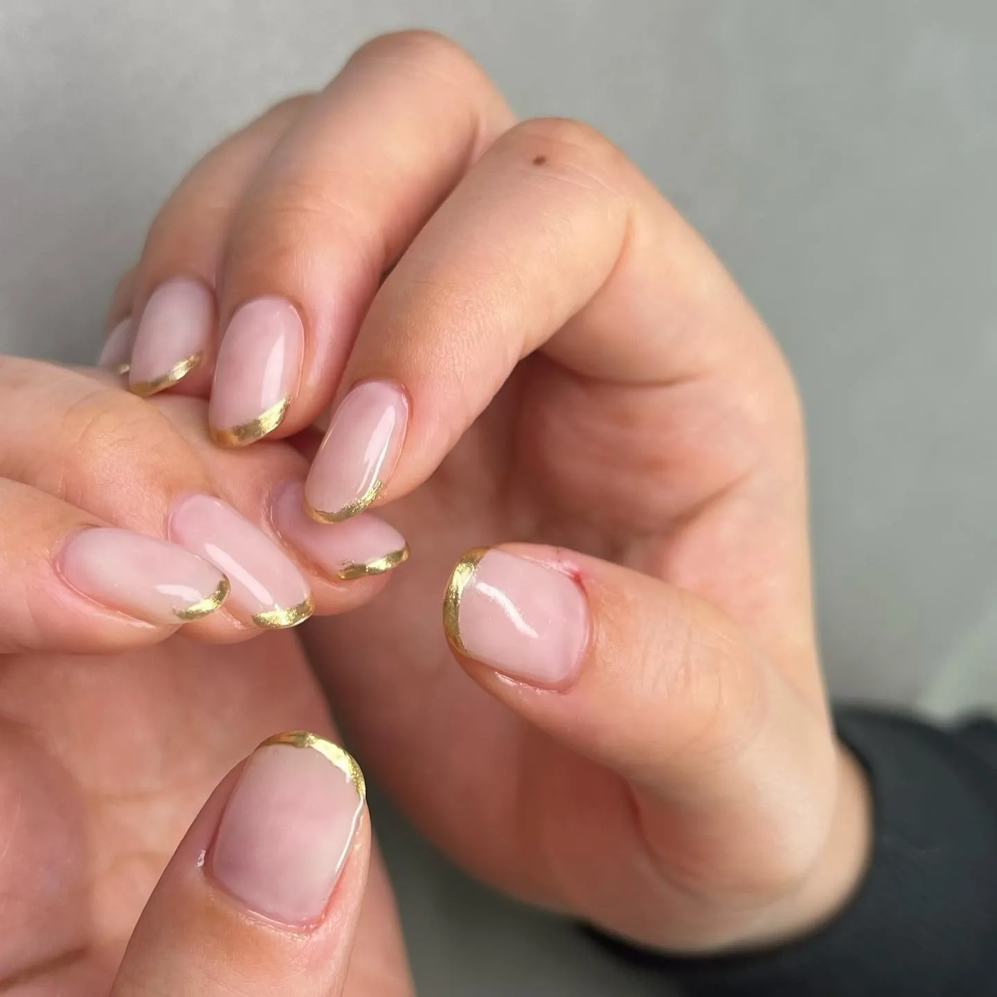 【王道𓂃𓈒𓏸︎︎︎︎👑】ミラーフレンチ♪横浜ニュアンスネイル...