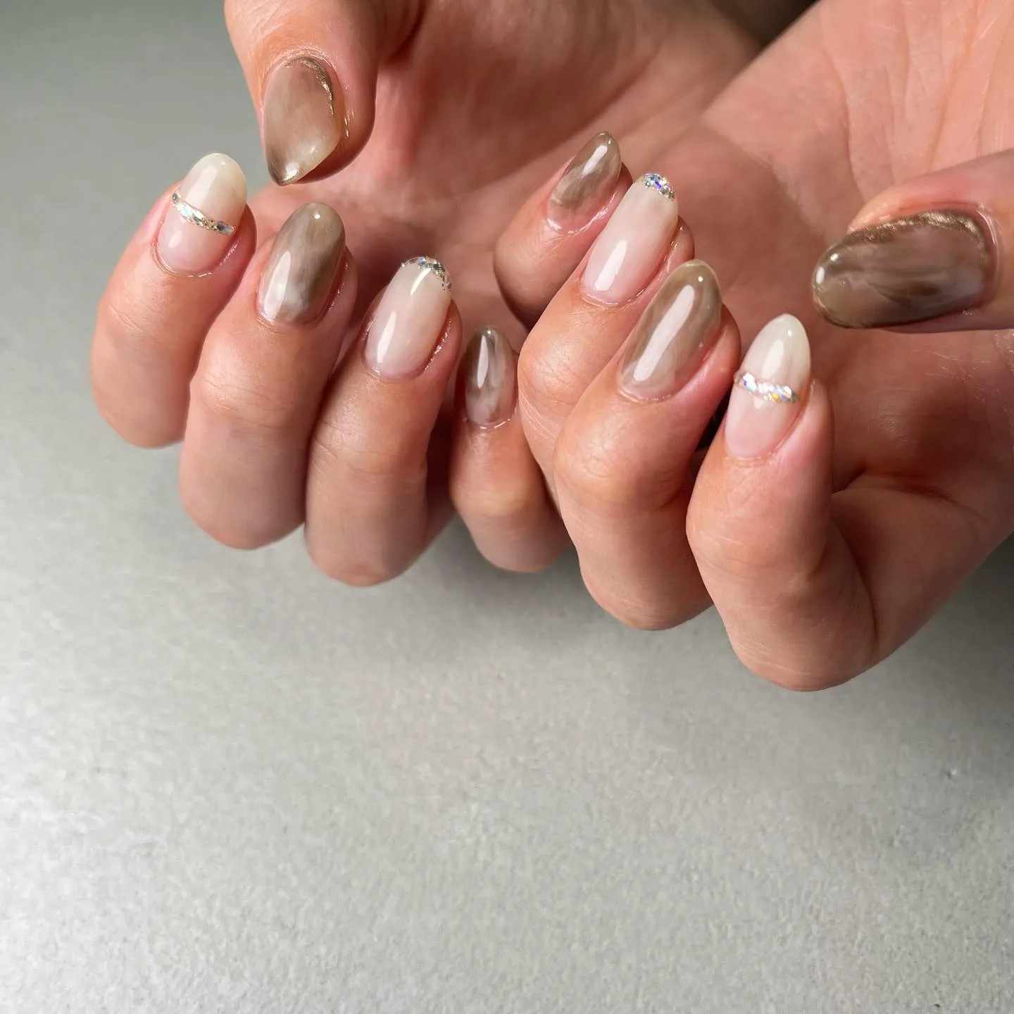 キレイめニュアンス♡横浜プライベートネイルサロン