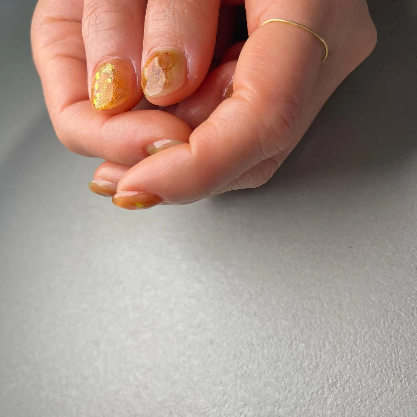 orange🍊オレンジネイル￤横浜ニュアンスネイルサロン