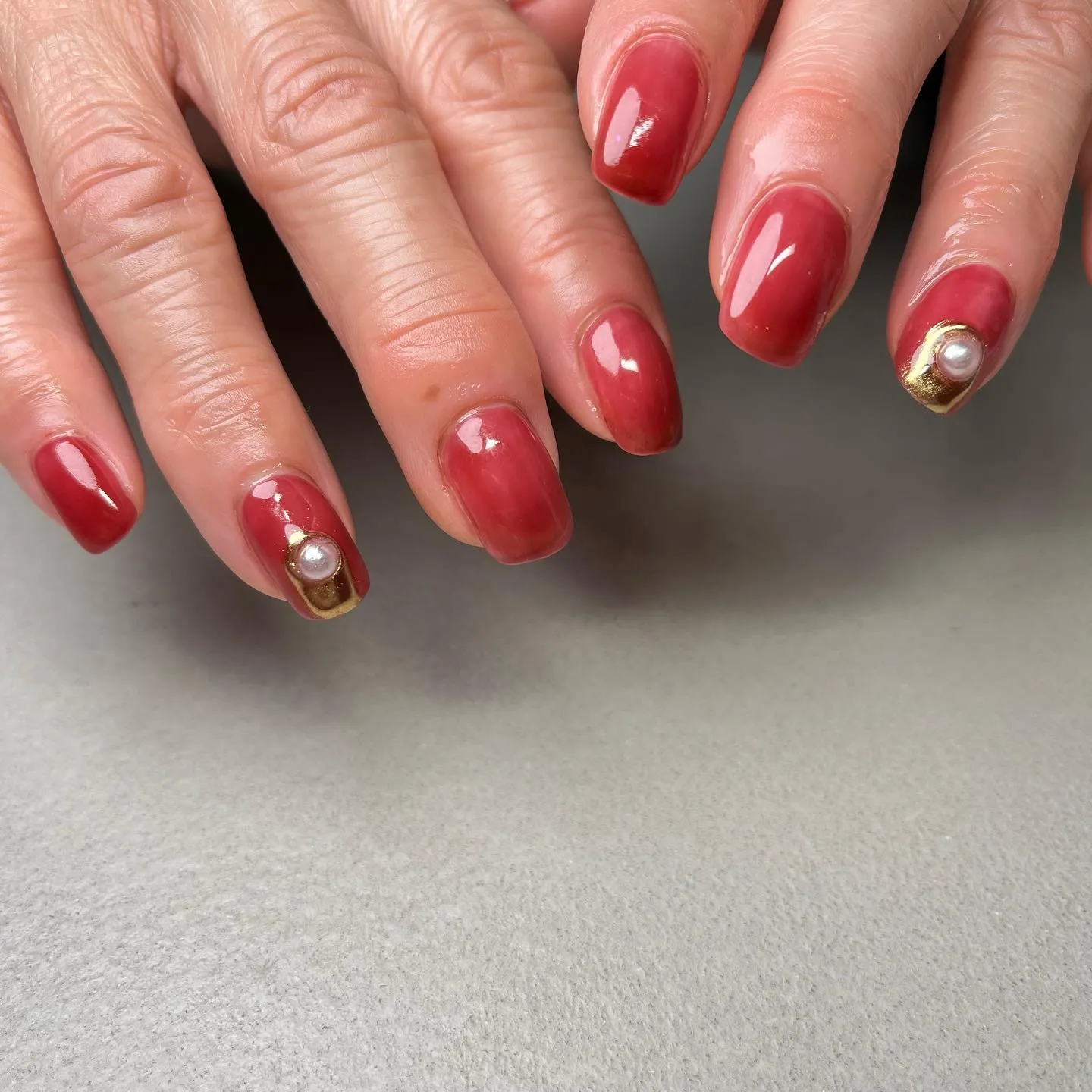 Perl♡大人デザイン￤横浜ニュアンスネイルサロン