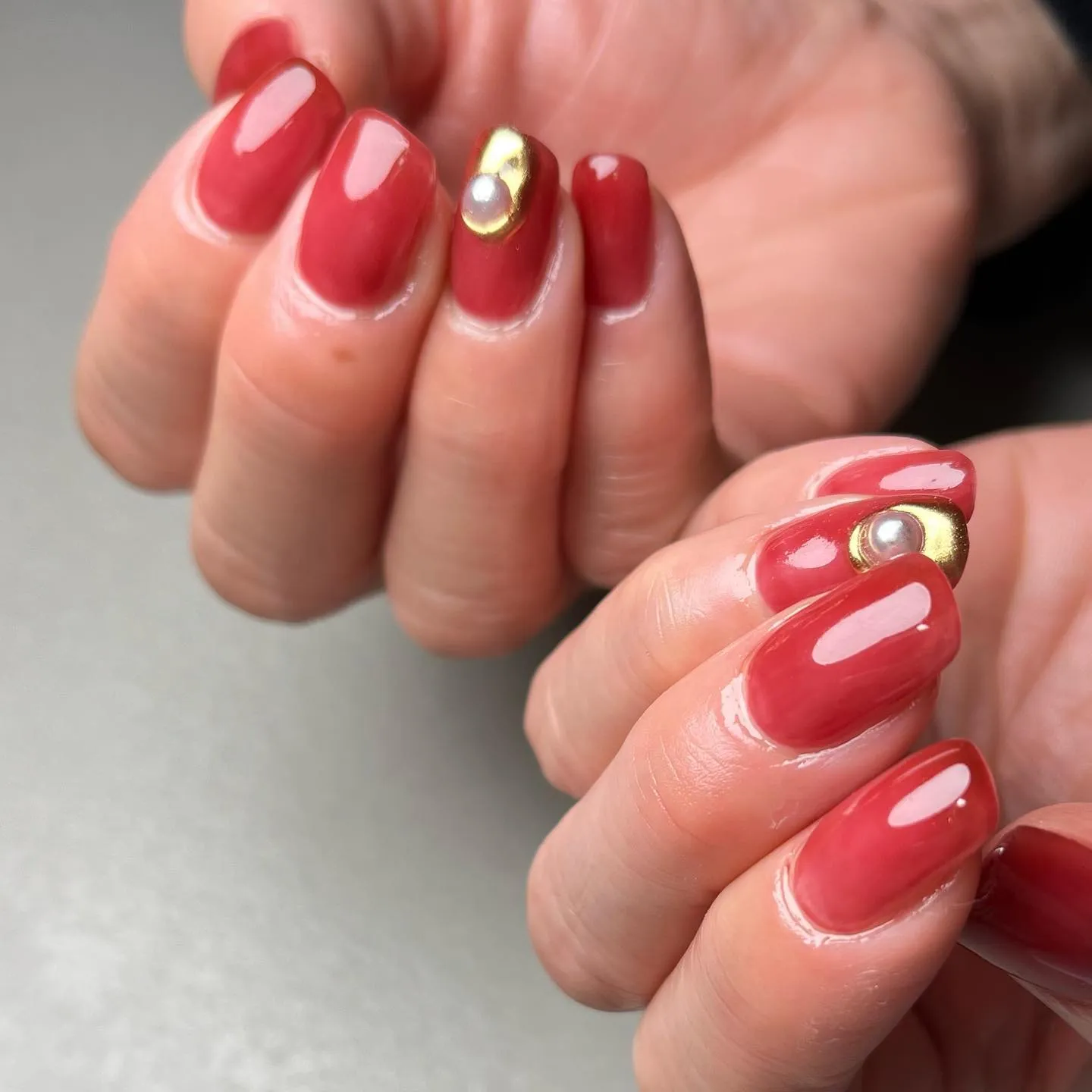 Perl♡大人デザイン￤横浜ニュアンスネイルサロン