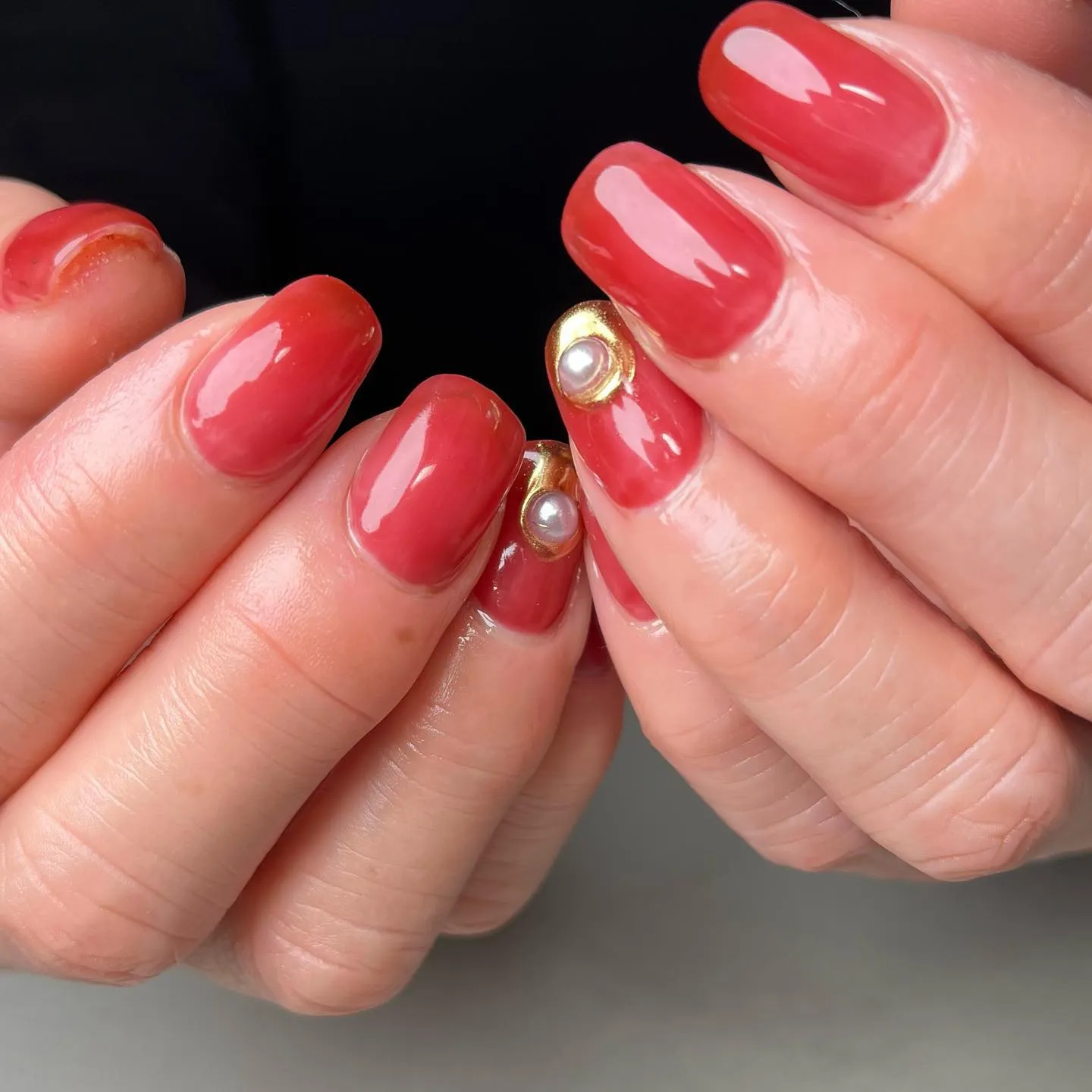 Perl♡大人デザイン￤横浜ニュアンスネイルサロン