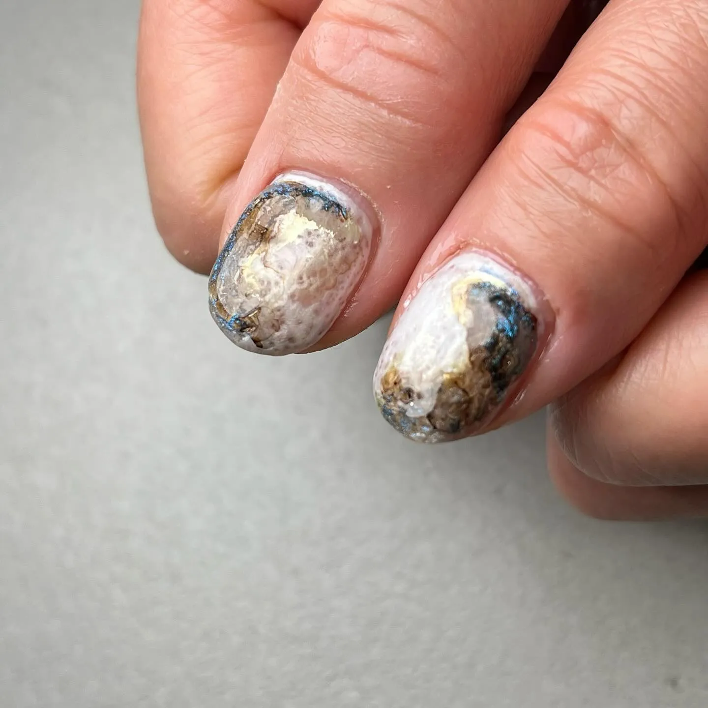 Flowerﾟ･*:.｡❁落書きネイル￤横浜ニュアンスネイル...