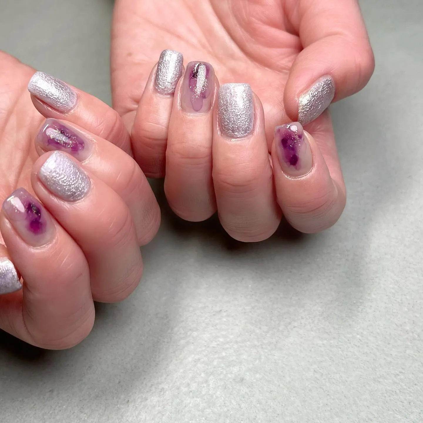 PURPLE♡パープルネイル￤横浜ニュアンスネイルサロン