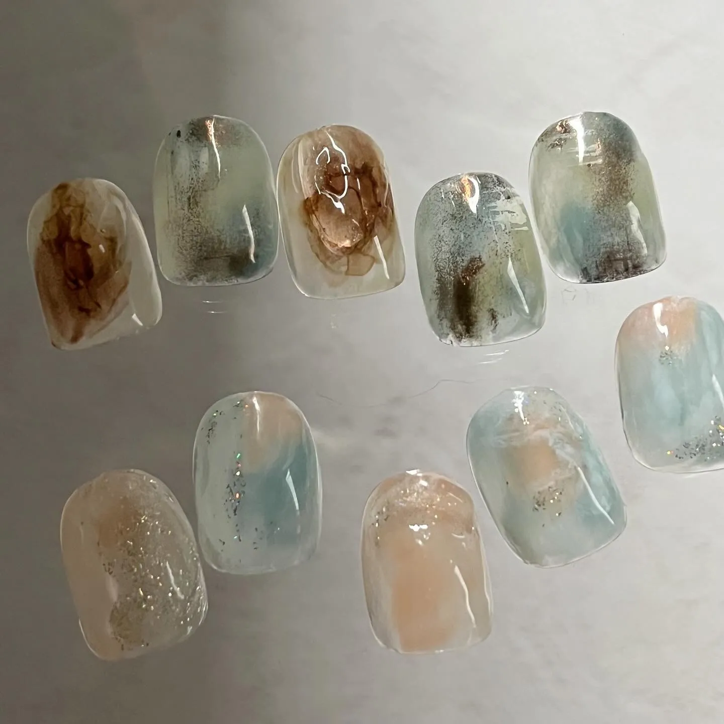 ICEBLUE♡水色ネイル￤横浜ニュアンスネイルサロン