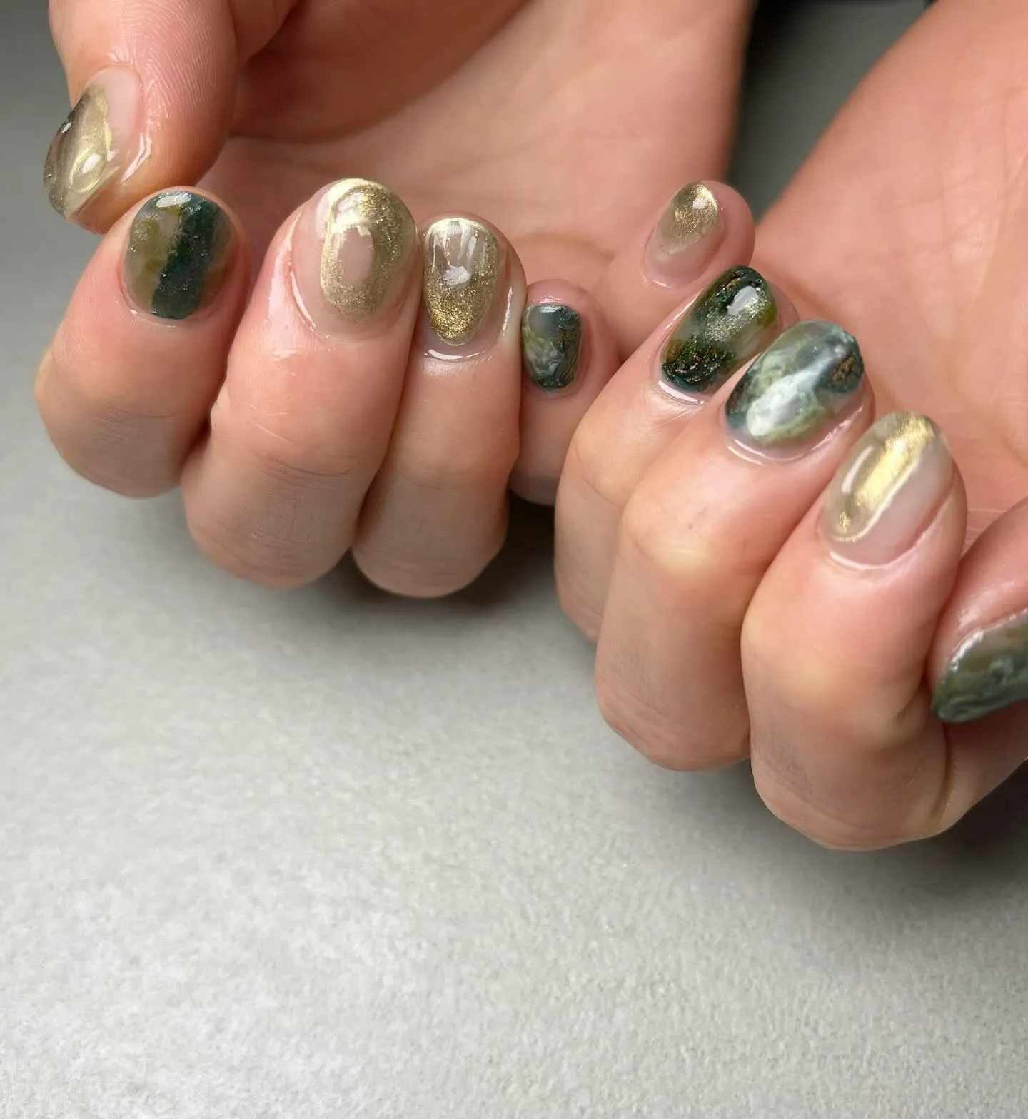 industrial×DarkGreen♡ダークグリーン￤横...