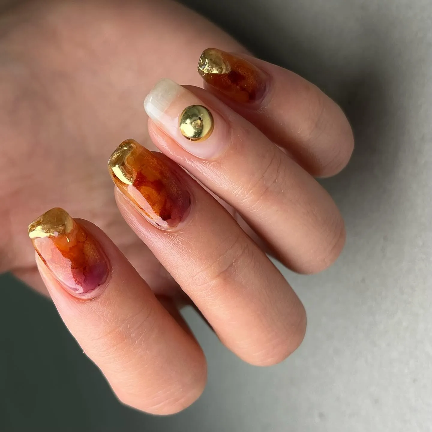 sunset♡orange♡夕焼けオレンジ￤横浜ニュアンスネ...