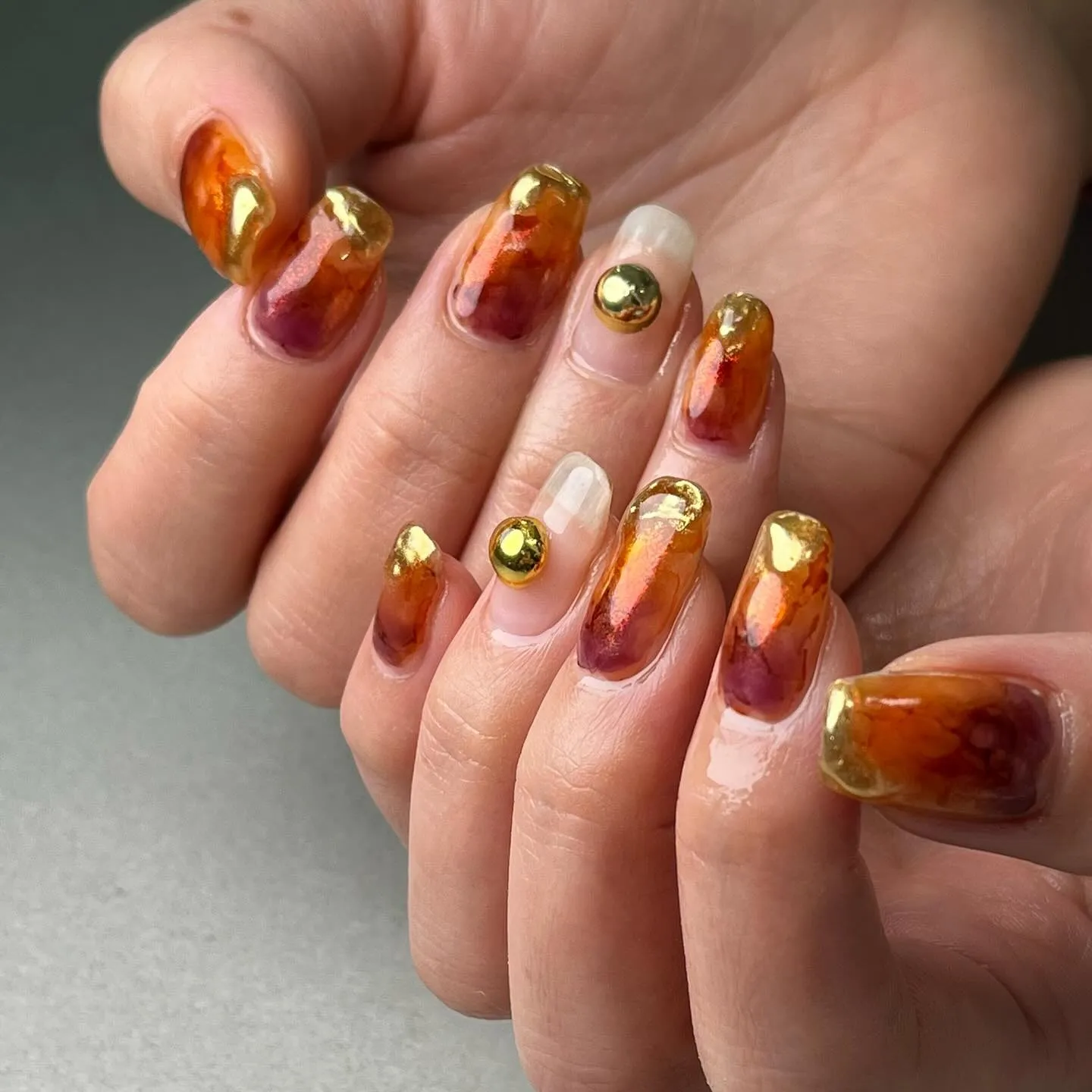 sunset♡orange♡夕焼けオレンジ￤横浜ニュアンスネ...