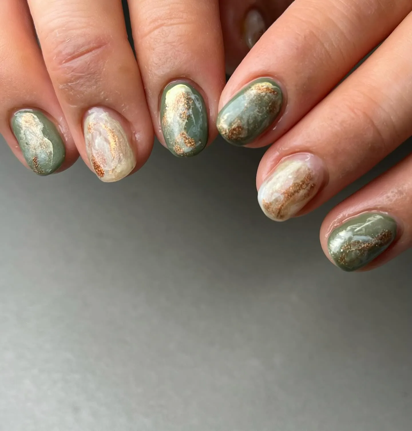 khaki♡カーキネイル￤横浜ニュアンスネイルサロン