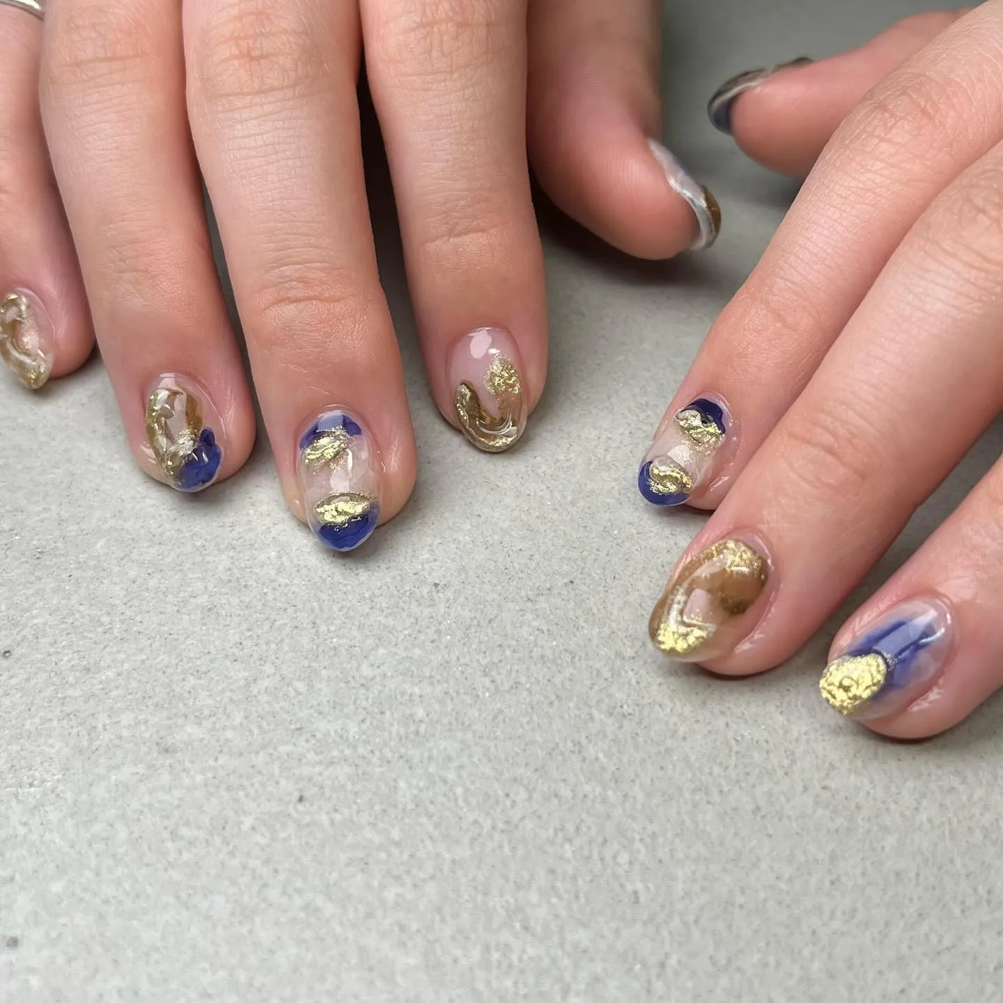 Bright blue♡鮮やかブルー￤横浜ニュアンスネイルサ...